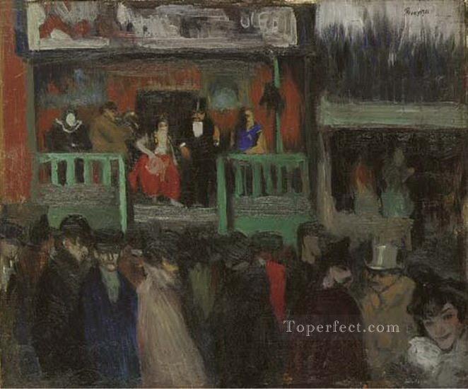 Baraque foraine 1900 Cubists Oil Paintings